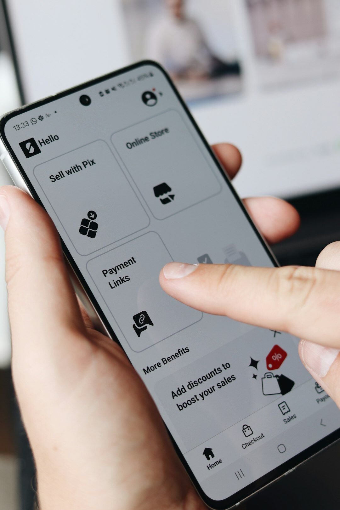 customer using insurance app